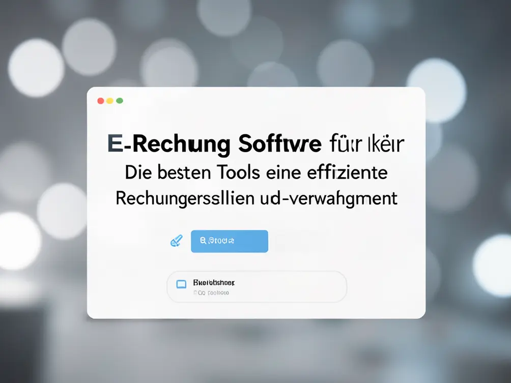 e-rechnung software kleinunternehmer